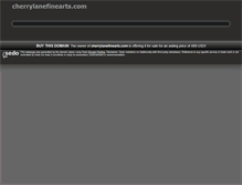 Tablet Screenshot of cherrylanefinearts.com
